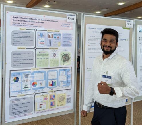 Presenting poster