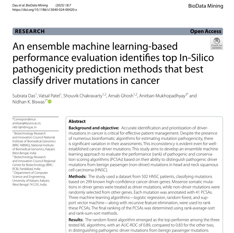 BioData Mining ensemble paper